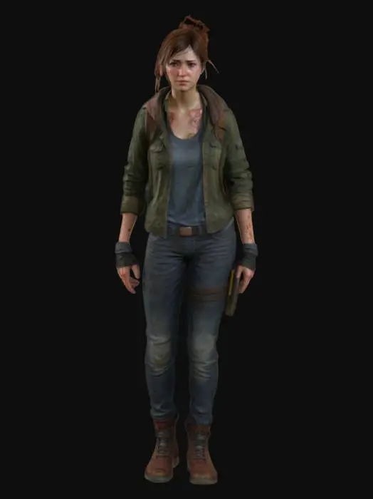3D model for Highly Detailed, Ultra Realistic, Full Body Character, The Last of Us Female Character