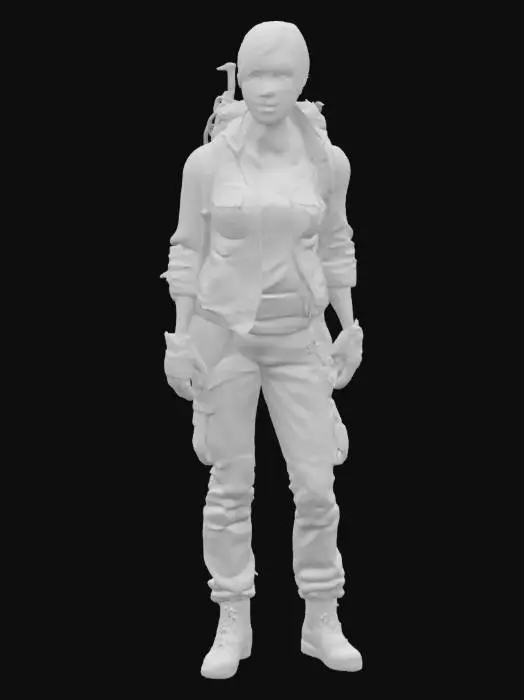 3D model for Highly Detailed, Ultra Realistic, Full Body Character, The Last of Us Female Character