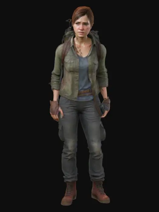 3D model for Highly Detailed, Ultra Realistic, Full Body Character, The Last of Us Female Character