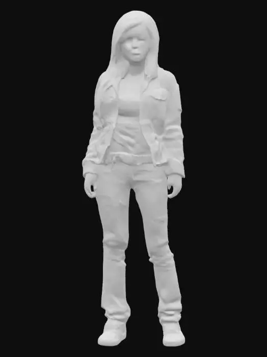3D model for Highly Detailed, Ultra Realistic, Full Body Character, The Last of Us Female Character with long, waist-length blonde hair