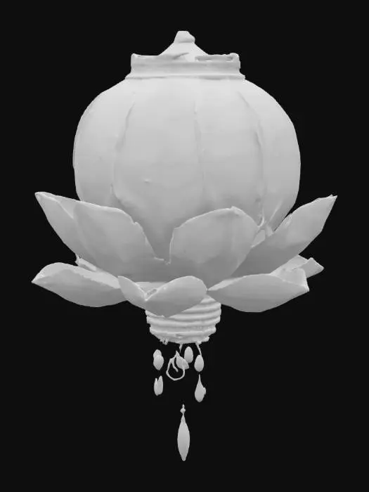 3D model for Enchanted Blossom Lantern, #SketchTo3D#