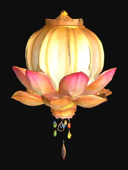 3D model for Enchanted Blossom Lantern, #SketchTo3D#