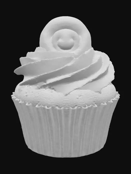 3D model for Cinnamon Swirl Cupcake Delight, #food#