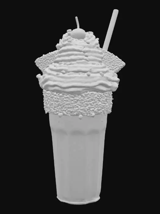 3D model for Birthday Milkshake Extravaganza, #food#