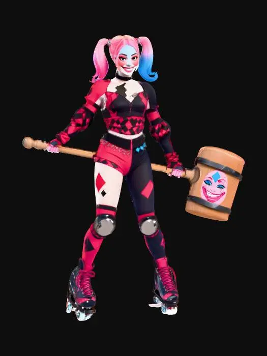 3D model for Harlequin Skater Maven, #villain#