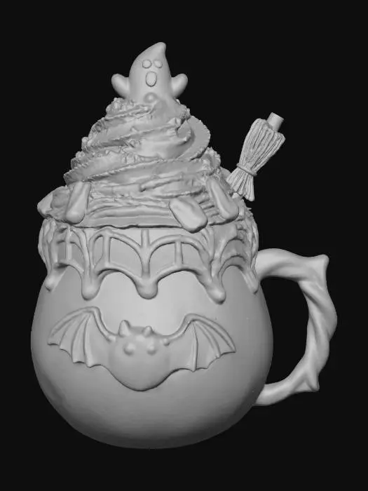 3D model for Haunted Cocoa Delight, #Halloween2025#