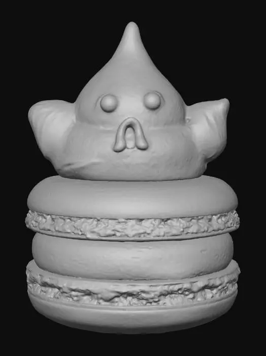 3D model for Haunted Macaron, #Halloween2025#