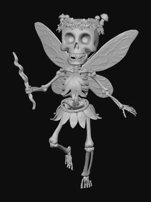 3D model for Skeleton Fairy, #Halloween2025#