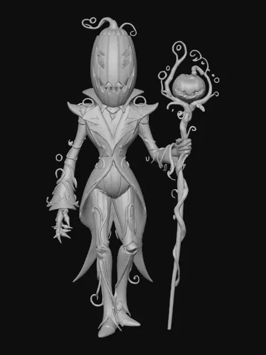 3D model for Pumpkin Sorcerer, #Halloween2025#