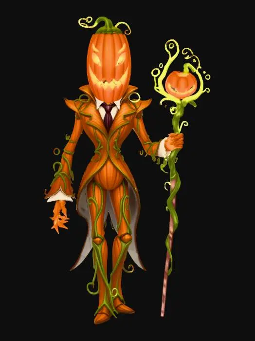 3D model for Pumpkin Sorcerer, #Halloween2025#