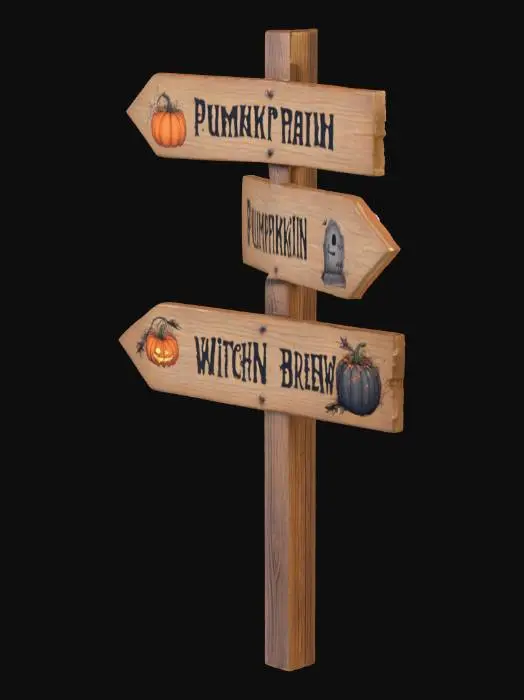 3D model for Haunted Pathways, #Halloween2025#