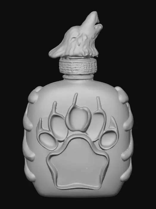 3D model for Wolf Spirit Flask, #Halloween2025#
