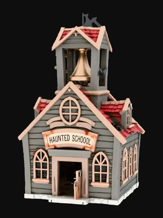 3D model for Haunted Schoolhouse, #Halloween2025#