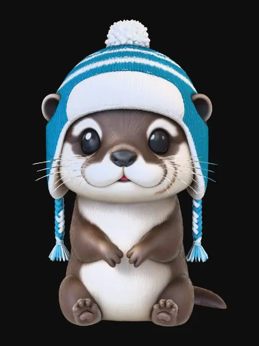 3D model for Winter Otter Cutie