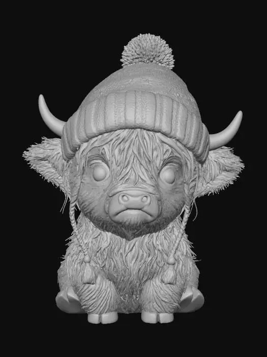 3D model for Winter Cuddle Cow