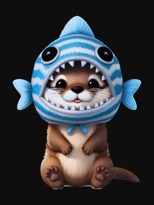 3D model for Whimsical Sharky Otter