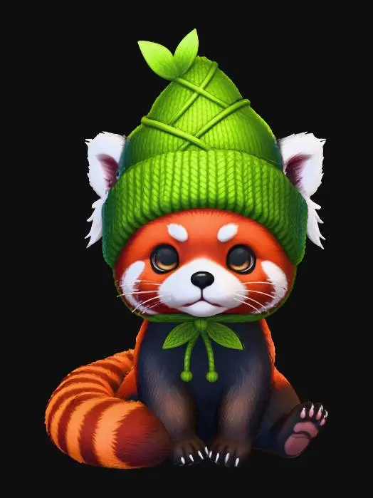3D model for Cozy Red Panda