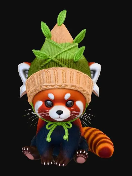 3D model for Whimsical Panda Knitter