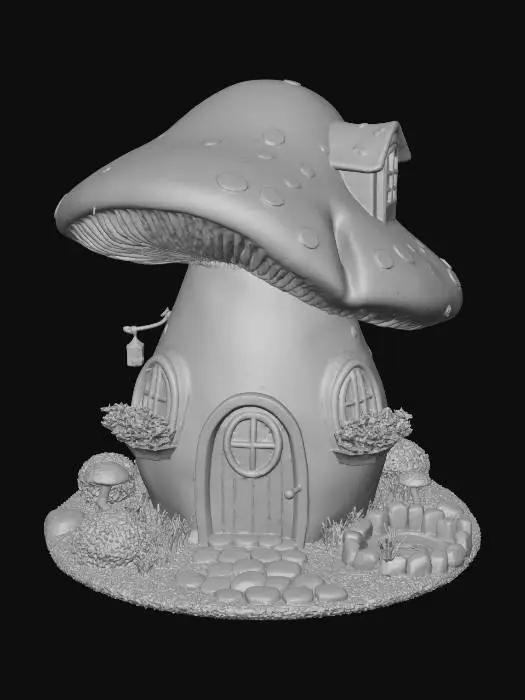 3D model for Mushroom Cottage Retreat