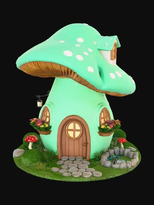 3D model for Mushroom Cottage Retreat