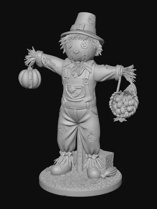 3D model for Harvest Scarecrow, #Thanksgiving#