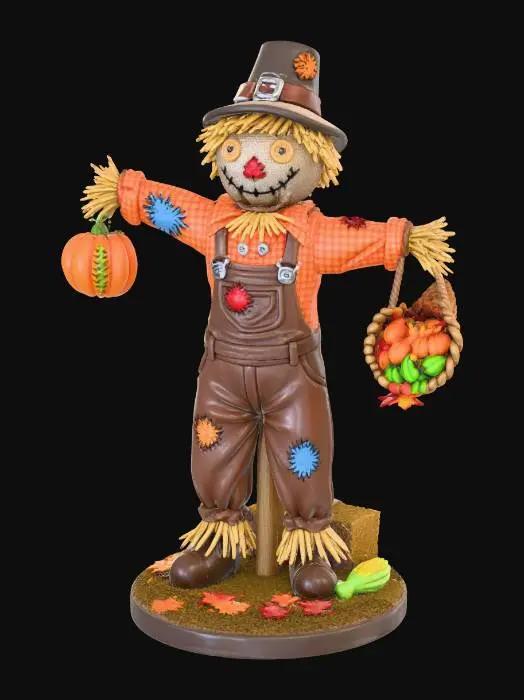 3D model for Harvest Scarecrow, #Thanksgiving#