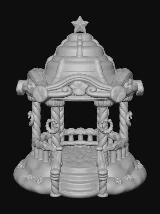 3D model for Candy Carousel Pavilion, #Christmas2025#