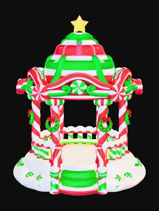 3D model for Candy Carousel Pavilion, #Christmas2025#