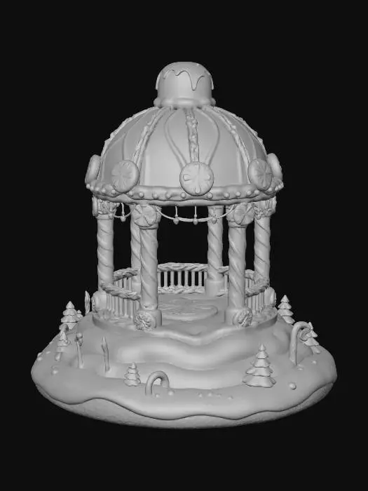 3D model for Gingerbread Gazebo, #Christmas2025#
