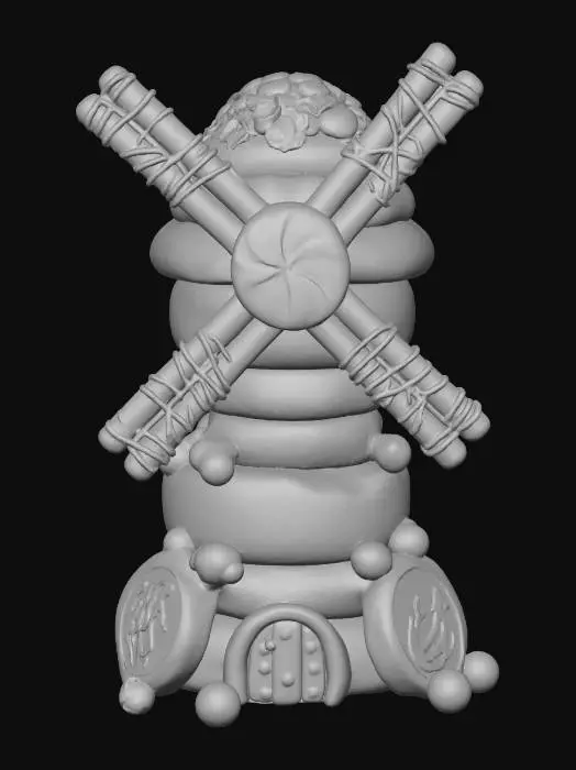3D model for Candy Cane Windmill, #Christmas2025#