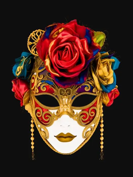3D model for Golden Floral Masquerade