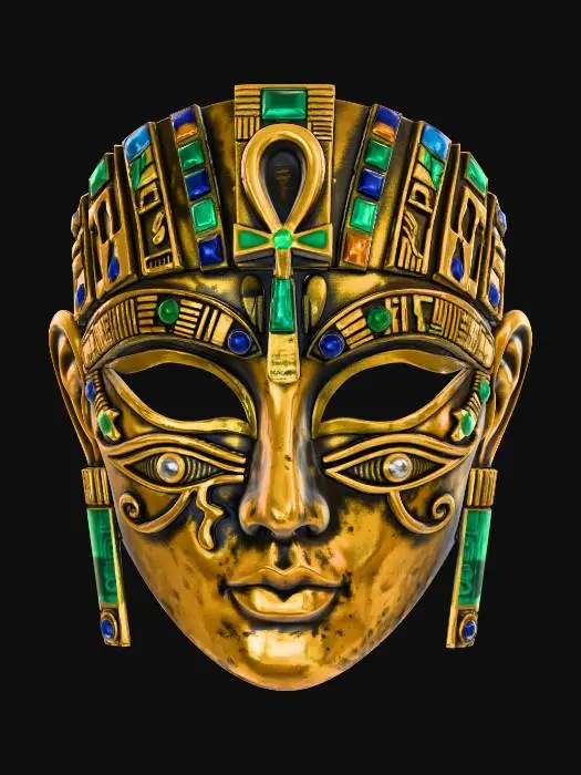 3D model for Golden Ankh Mask