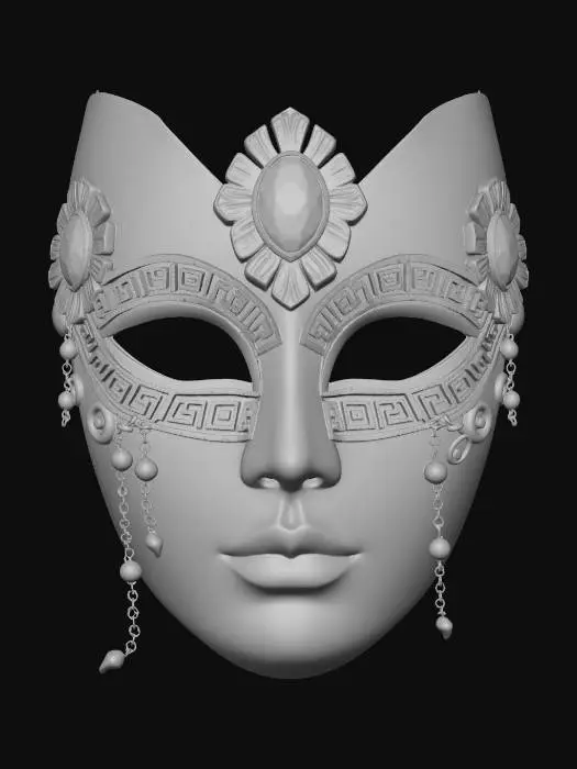 3D model for Gilded Venetian Masquerade