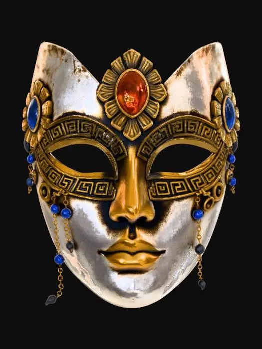 3D model for Gilded Venetian Masquerade