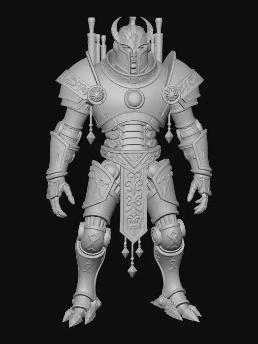 3D model for Azure Rune Knight