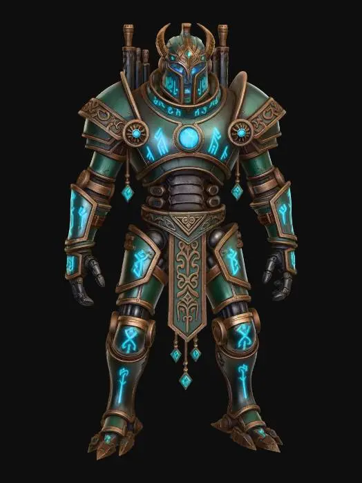 3D model for Azure Rune Knight