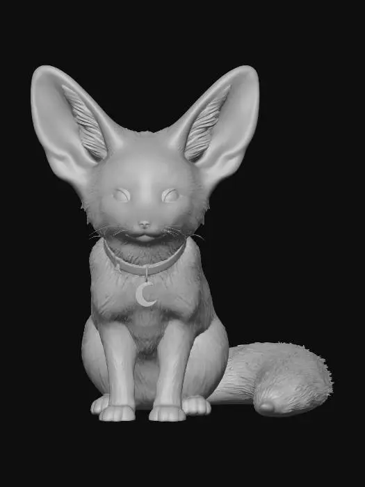 3D model for Moonlit Kitsune