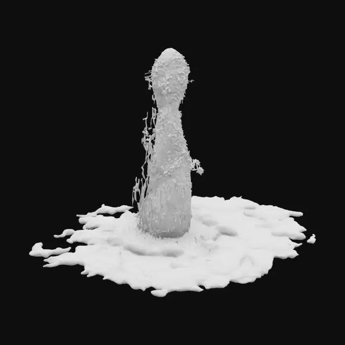 3D model for [Wyoming] a meticulously detailed and accurate geyser in Yellowstone National Park appearing with LED glowing neon accents #AroundTheWorld#