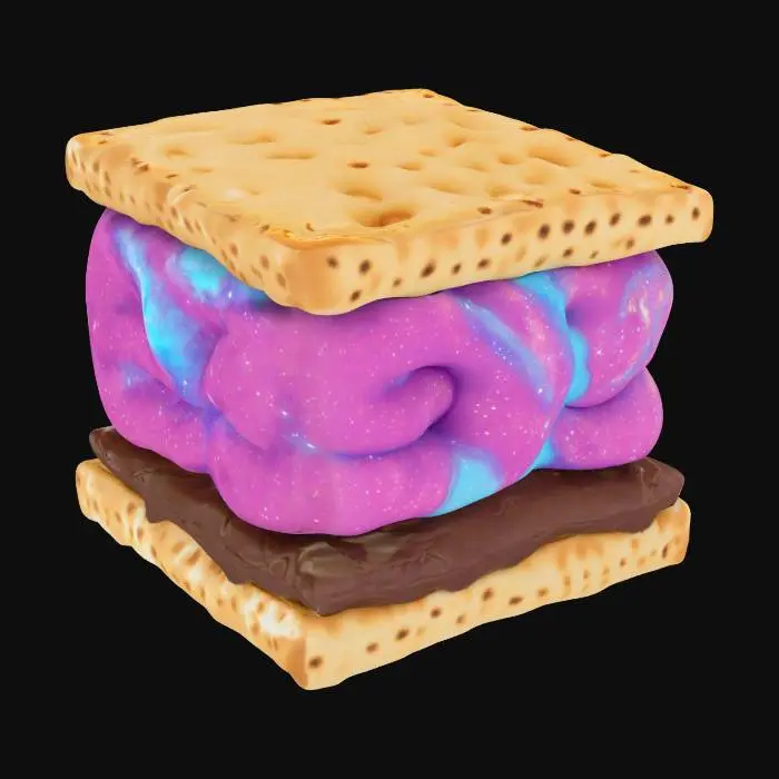 3D model for [Space], a cosmic S’more with a galaxy-swirling marshmallow, #AroundTheWorld#