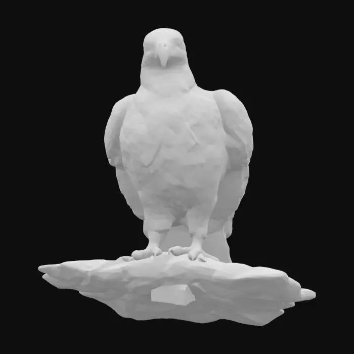 3D model for [United States] Ultra Realistic, Hyper Detailed, Bald Eagle sitting atop a folded American flag, #AroundTheWorld#