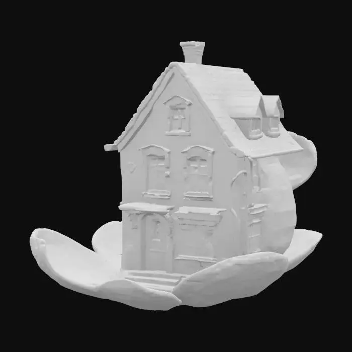 3D model for [Amsterdam] an elaborate Amsterdam-style house made from a tulip bulb, #AroundTheWorld#