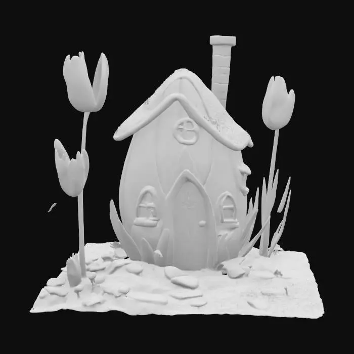 3D model for [Amsterdam] a tulip bulb house, #AroundTheWorld#