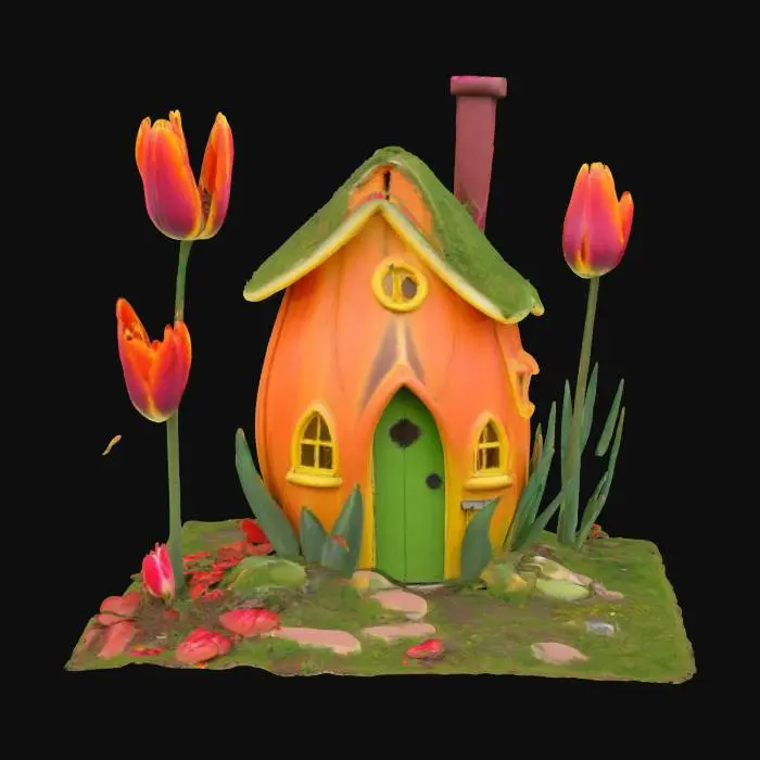 3D model for [Amsterdam] a tulip bulb house, #AroundTheWorld#
