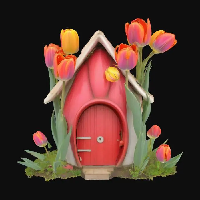 3D model for [Amsterdam] a tulip bulb house, #AroundTheWorld#