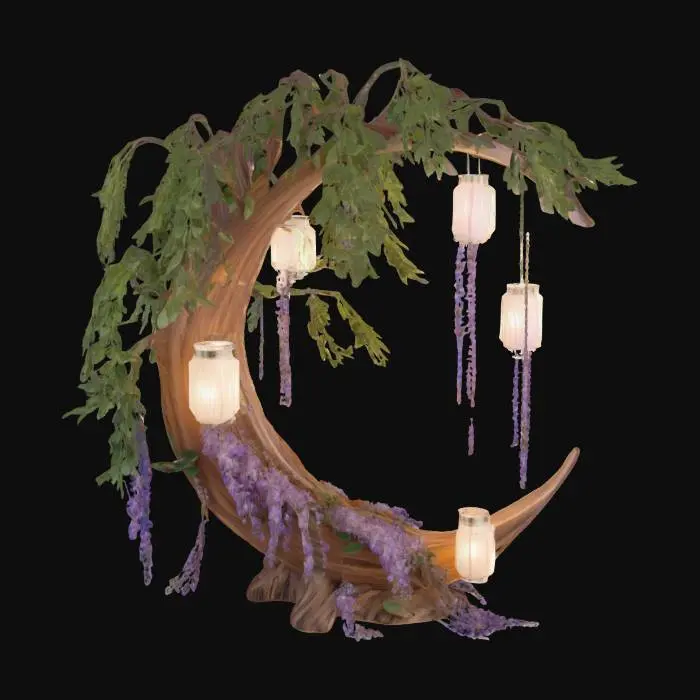 3D model for Moonlit Wisteria Lanterns