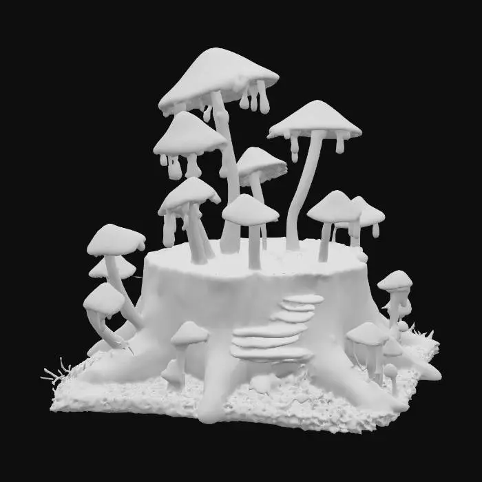 3D model for Enchanted Glade., #PBR#