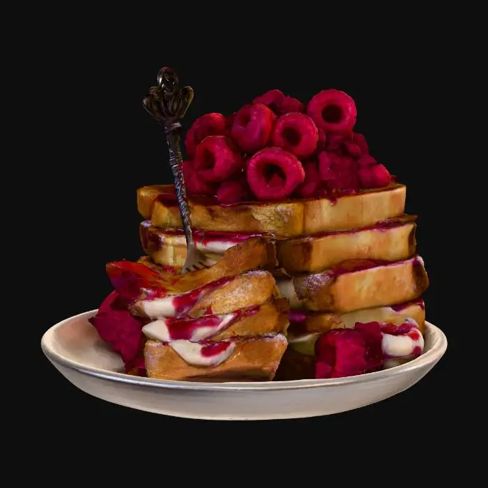3D model for Raspberry Delight, #food#