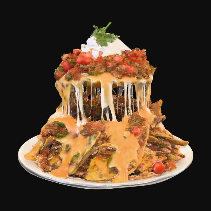 3D model for Cheesy Nacho Mountain, #food#