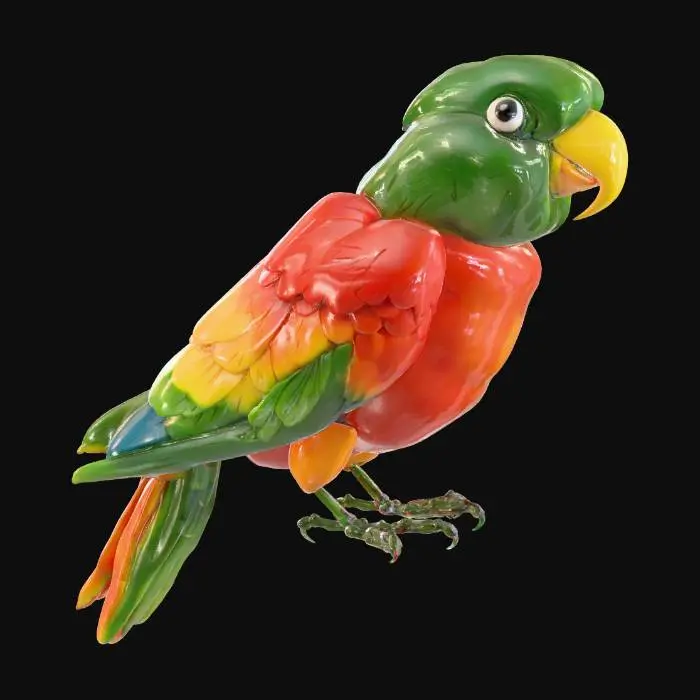 3D model for Colorful Pepper Parrot, #food#
