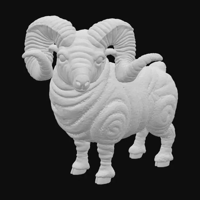 3D model for Cinnamon Swirl Sheep, #food#